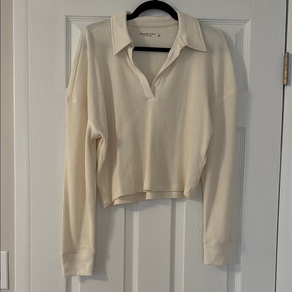 Abercrombie Waffle Knit Crop Top